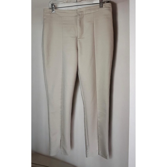Crosby. Vesey Slot Front Pants Khaki Size 8 Trousers Business Casual - Picture 4 of 10